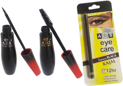 

ADS Eyeliner /Mascara / Kajal(Set of 3)