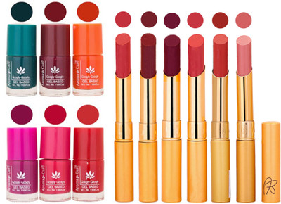 

Aroma Care Famous Combo of Nail Polish with Rythm Long Lasting Lipstick Sets 183201793(Set of 12)