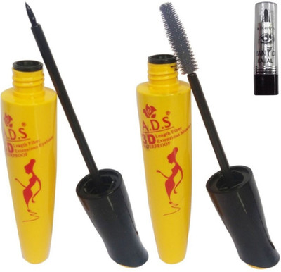 

ADS Mascara, Eyeliner and Kajal(Set of 3)
