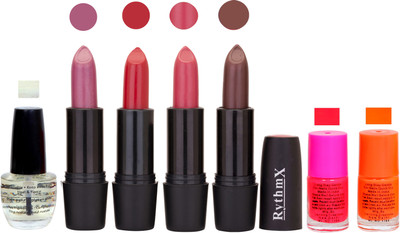 

Rythmx GSR RYTH BLK LIPSTICKS AND NAIL POLISH IMPORTANT COMBO 081(Set of 7)