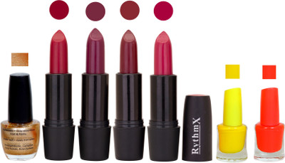 

Rythmx GSR RYTH BLK LIPSTICKS AND NAIL POLISH IMPORTANT COMBO 093(Set of 7)
