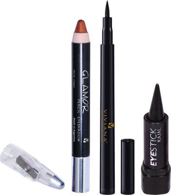 15% OFF on Viviana Jumbo Pencil 1, Hi Tech Liner 1, Stick Kajal 1(Set of 3)