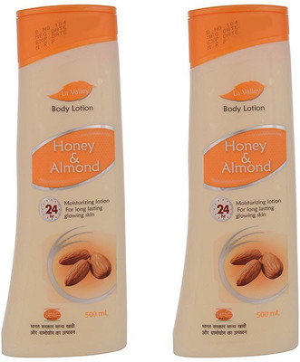 

LA VALLEY SET OF HONEY & ALMOND BODY LOTION(Set of 2)