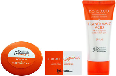 

Belo Intensive Whitening Face, Neck & Body Cream And Soap(Set of 3)