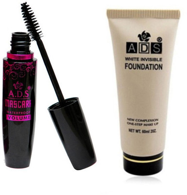 ADS 1625 Mascara, Foundation(Set of 2)