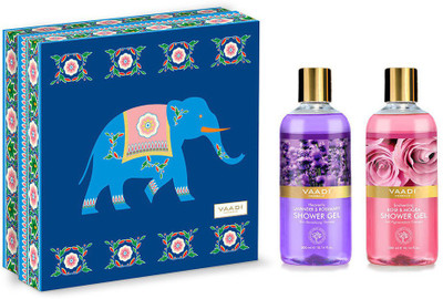 

Vaadi Herbals Exotic Floral Shower Gels Gift Box-Enachanting Rose & Mogra(Set of 2)