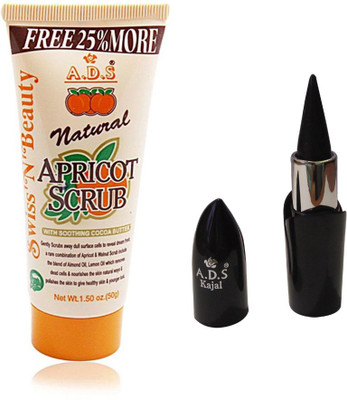 

ADS PhotoGenic Ultimate Black Kajal with scrub (50gm)(Set of 2)