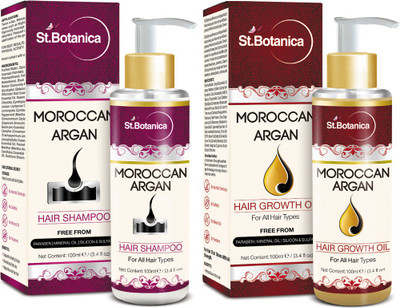 

St.Botanica Moroccan Argan Hair Growth Oil + Shampoo(Set of 2)