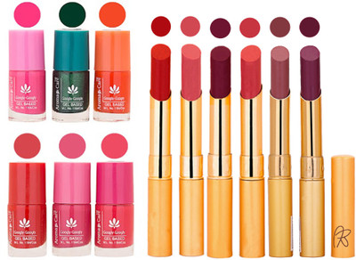 

Aroma Care Perfect Combo of Nail Polish and Rythm Lipstick Popular Shades in Wholesale Rate 2332017063(Set of 12)