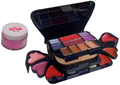 

Vozwa Pink Shimmer Powder with Makeup Kit(Set of 2)