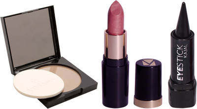 

Viviana Lipstick 1, Face Powder 1 Stick Kajal 1(Set of 3)