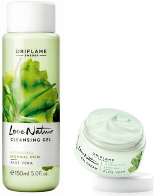 

Oriflame Sweden Love Nature Aloe Vera Cleansing Gel and Cream(Set of 2)