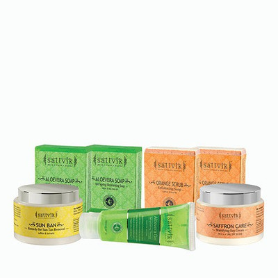 

Sattvik Organics Daily Damage Skin Repair Combo- (AVS75 X2, OSS75 X2, SC100, AVG100, SB100)(Set of 7)