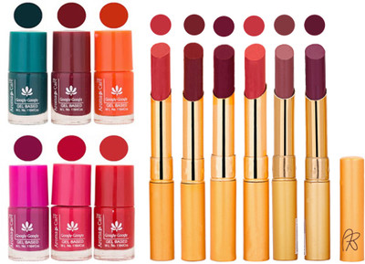 

Aroma Care Famous Combo of Nail Polish with Rythm Long Lasting Lipstick Sets 183201791(Set of 12)