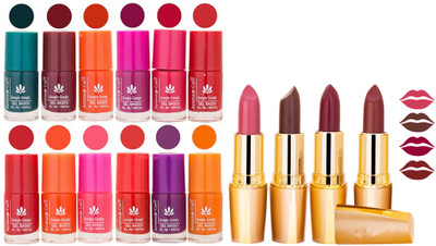 

Aroma Care All About Nail 12 Piece Color Nail Lacquer Combo Set + 4 Rythm Creamy Matte Lipstick Combo 96(Set of 16)