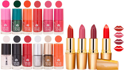 

Aroma Care All About Nail 12 Piece Color Nail Lacquer Combo Set + 4 Rythm Creamy Matte Lipstick Combo 95(Set of 16)