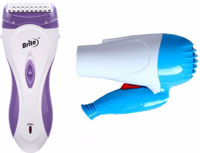 

Brite 8844 Personal Care Appliance Combo(Shaver, Hair Dryer)