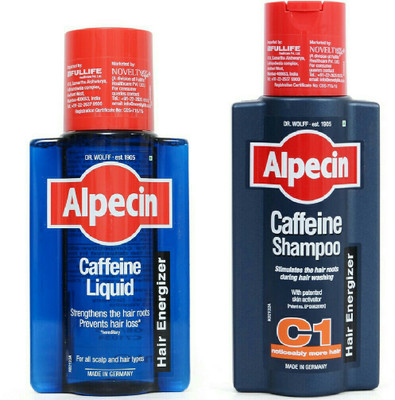 

Alpecin Caffeine Shampoo (250ml) and Caffeine Liquid (200ml)(Set of 2)