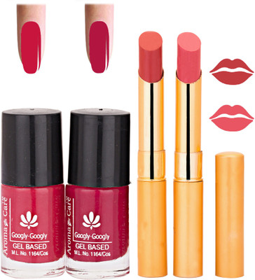 

Aroma Care Nail Polish RHYTHM Orange Lipstick Combo 019(Set of 4)