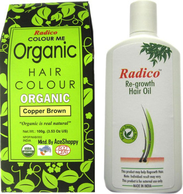 

Radico Copper Brown With ReGrowth Hair Oil(Set of 5)