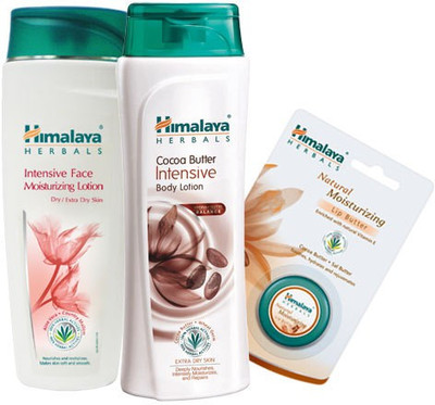 

Himalaya Intensive Body Lotion, Face Lotion & Lipbalm(Set of 3)
