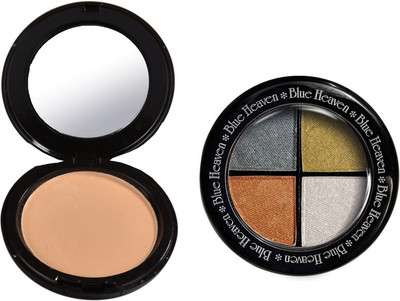

Blue Heaven Artisto Compact (Natural Beige) & 4x1 Eye Magic Eye Shadow 606 Combo(Set of 2)