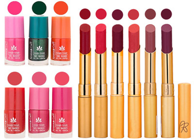 

Aroma Care Perfect Combo of Nail Polish and Rythm Lipstick Popular Shades in Wholesale Rate 2332017027(Set of 12)