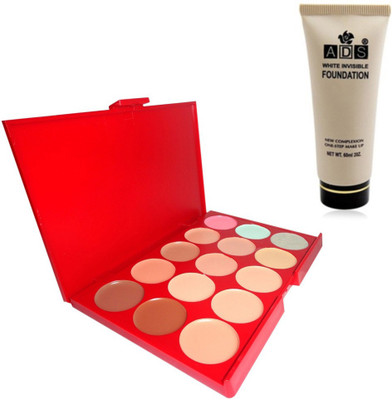 

ADS Concealer / White invisible foundation(Set of 2)