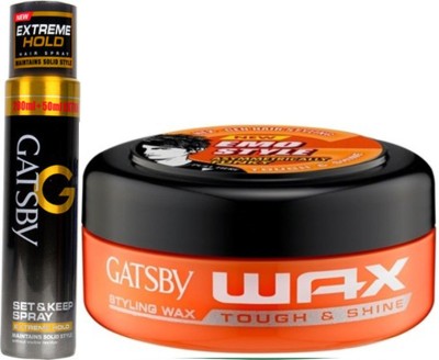 

Gatsby Tough & Shine ,Extreme Hold Hair Spray(Set of 2)