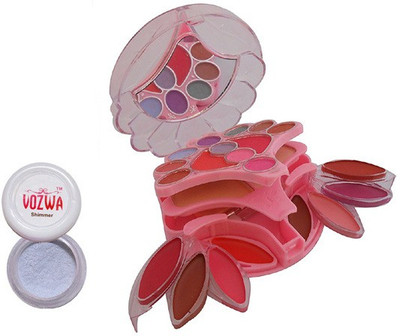 

Vozwa Silver Shimmer powder and Makeup Kit(Set of 2)