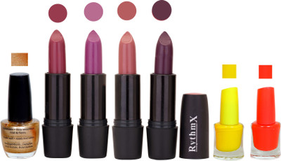 

Rythmx GSR RYTH BLK LIPSTICKS AND NAIL POLISH IMPORTANT COMBO 074(Set of 7)