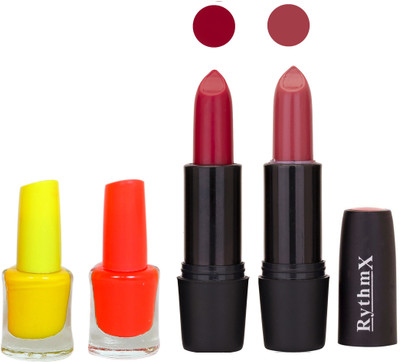 

Rythmx FB RYTH BLK LIPSTICKS AND NAIL POLISH IMPORTANT COMBO 041(Set of 4)