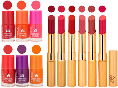 

Aroma Care Nail Polish Set and Rythm Lipstick Sets ( Modern Shades) 1803201704(Set of 12)