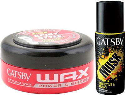 

Gatsby Musk Deodorant , Power & Spikes Styling Wax(Set of 2)