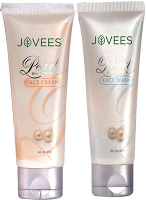 

Jovees Pearl whitening Face wash and Face cream(Set of 02)