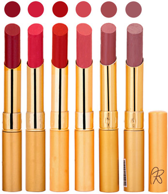 

Rythmx 6 Pcs Color Lipstick Makeup Creamy Matte Long Lasting Lip Colors 162201709(Multicolor,, 13.2 g)
