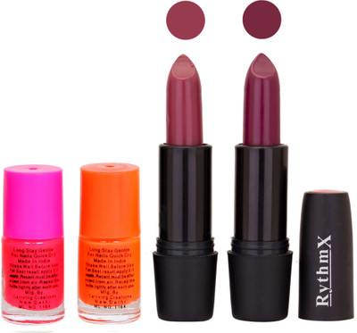 

Rythmx FB RYTH BLK LIPSTICKS AND NAIL POLISH IMPORTANT COMBO 021(Set of 4)