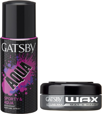 

Gatsby Hair Wax Mat And Hard 75gm With Gatsby Deodorant Aqua 150ml(Set of 2)