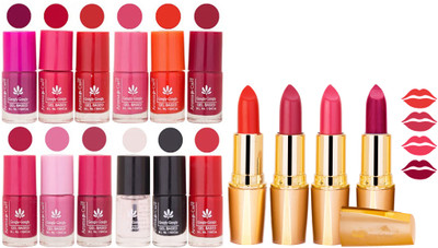 

Aroma Care All About Nail 12 Piece Color Nail Lacquer Combo Set + 4 Rythm Creamy Matte Lipstick Combo 181(Set of 16)