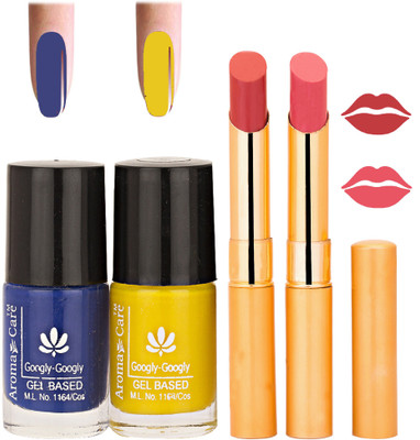 

Aroma Care Nail Polish RHYTHM Orange Lipstick Combo 022(Set of 4)
