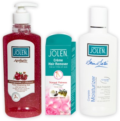 

Jolen Hair Remover Kit - Rose(Set of 3)