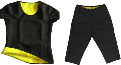 

Appliance Bazar Combo of hot shaper tshirt capri(Set of 2)