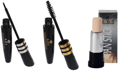 

ADS Waterproof Eyeliner / Mascara / Pan Stick Concealer(Set of 3)