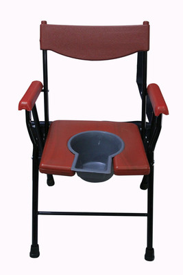 

Life Line Services deluxe royal red color Commode Chair(Red)