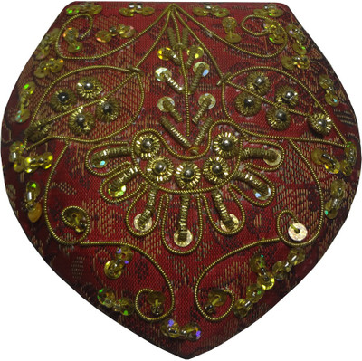 

Avinash Handicrafts Compact Mirror 3.5 inch in Zari work (Red)