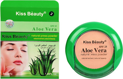 

Kiss Beauty NATURAL PRESS POWDER ALOE VERA NO 2 Compact(Beige)