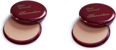 Blue Heaven sensation compact powder set of 2 Compact(brown, 40 g)