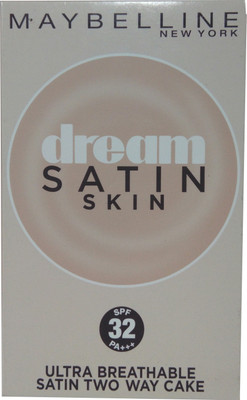 

Maybelline Dream Satin Skin Two Way Cake PO3 (SPF 32 PA+++) Compact(sandy brown, 9 g)