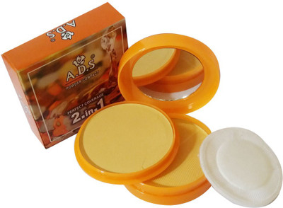 

ADS New-Fashion-Perfect-Coverage-2in1-Face-Powder Compact(Natural, 26 g)