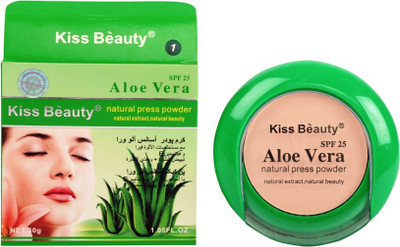 

Kiss Beauty NATURAL PRESS POWDER ALOE VERA NO 1 Compact(Beige)